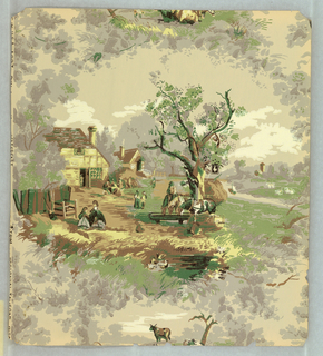 Sidewall - Sample, Album of Authentic Reproductions of Famous Historical Wall Papers