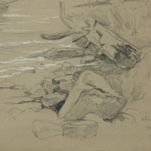 Drawing, Landscape: Eagle Lake