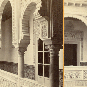 Stereograph: Interior Of Alcazar Palace, Seville, Spain