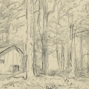 Drawing, Sketches. Sugar Camp, Greensboro, VT., August 26, 1916