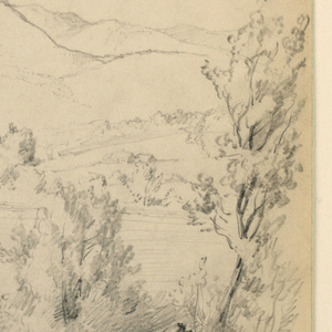 Drawing, Chocorua Pond and Mountain, New Hampshire, September 28, 1854