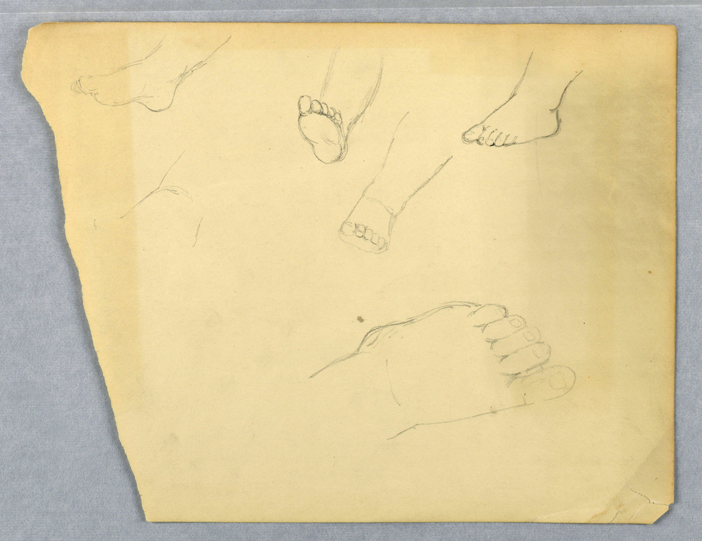 Drawing, Studies of a Child's Left Foot