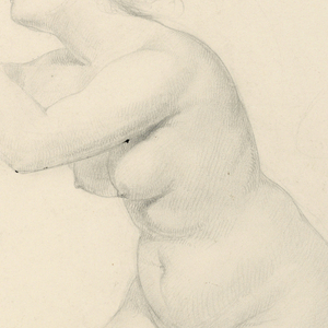 Drawing, Study for "Communion of the Sick", 1844–45