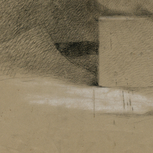 Drawing, Male Torso From a Plaster, 1840
