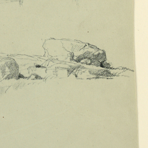 Drawing, White Mountains from the South