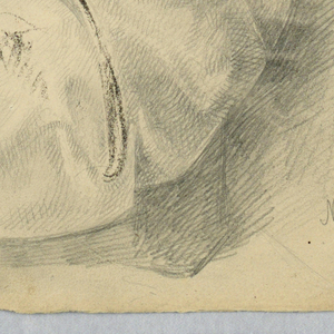 Drawing, Drapery Study of Bodice, December 1, 1845