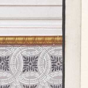 Drawing, Design for Painted Decoration of a Wall, with Alternate Suggestions, 1835–50