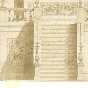Drawing, Design for a Monument for Pope Pius VI, 1799