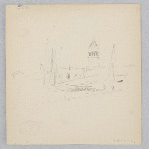 Drawing, View of Venice, Italy