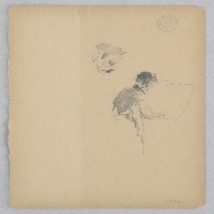 Drawing, Man, 1880