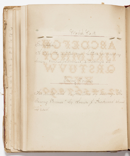 Sewing Instruction Book, Sewing Book, I.E.A., N.Y., 1886