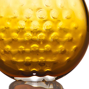 Large Amber Vase, from Pizzelle series, 2014