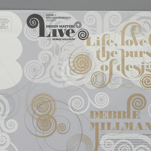Poster, Design Matters Live: Life, Love and the Pursuit of Design (AIGA San Francisco), 2007