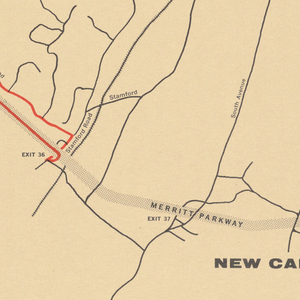 Print/map, Map to Philip Johnson hou