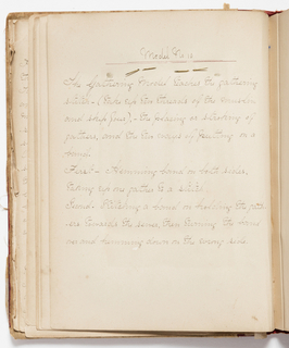 Sewing Instruction Book, Sewing Book, I.E.A., N.Y., 1886