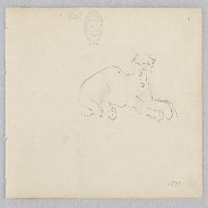 Drawing, Dog, 1877
