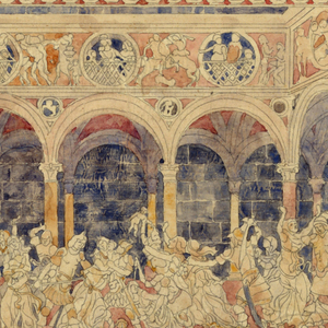 Drawing, Floor Tiles, Duomo, Siena