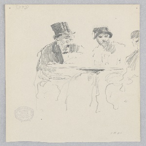 Drawing, Café scene, 1881