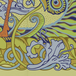 Frieze, Peacock, 1982