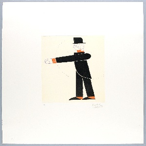 Print, Tipografia, Studio di Costume [Typographic Costume Study], from "Progetti Scenici per 