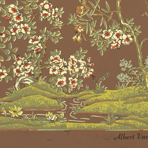 Scenic Miniature, Georgian Floral, 1950