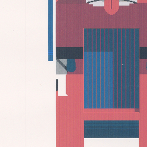 Drawing, Egyptoid Doghouse, 1990