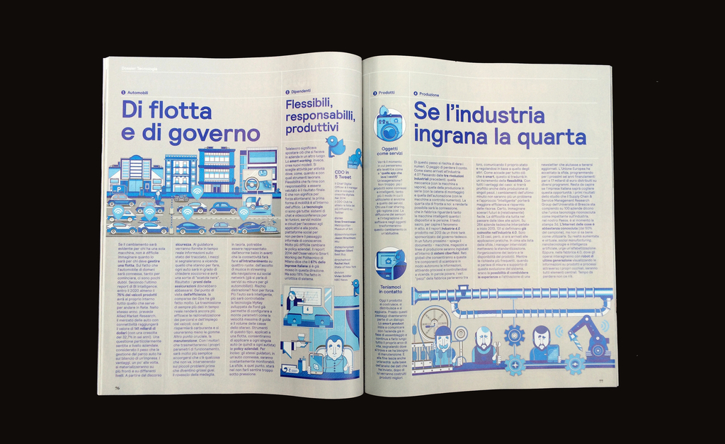 Magazine, Dossier Technologia Aziende 4.0 (Dossier of technology enterprises 4.0), from IL, No. 69