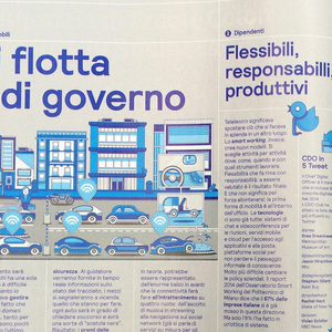 Magazine, Dossier Technologia Aziende 4.0 (Dossier of technology enterprises 4.0), from IL, No. 69, April 2015