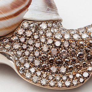 Brooch, Large snail, 2014