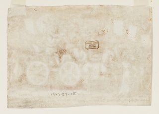 Drawing, Allegory of the Triumph of the Church, Third Scene