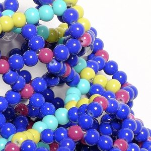 Sample, Beaded Alphabet, E, 2015