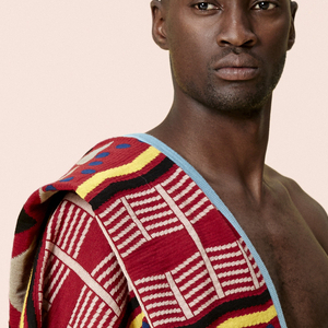 Nyawuza Shawl, Ndlela Ntle Shorts, Sandals, And Socks, from the Mtanom’gquba collection, Spring / Summer 2016, 2014