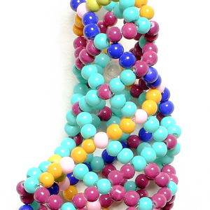 Sample, Beaded Alphabet, F