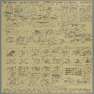 Poster, Exhibition Poster: Robert Smithson, Movie Treatment for Spiral Jetty, Great Salt Lake, Utah, shown at Dwan Gallery, New York, 1970