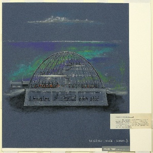 Drawing, Undersea Lounge, Scheme 3, ca. 1960s