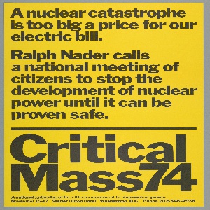Poster, Critical Mass 74, 1974