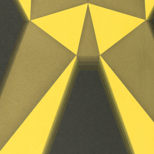 Poster, X (cross) no.2 (yellow), 1988