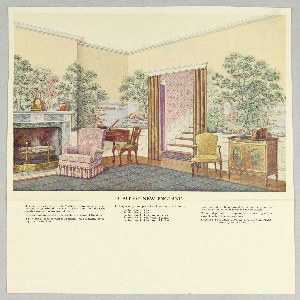 Wallcovering Cat. Sheet, 27 illustrations from various wallpaper catalogs, 1925–35