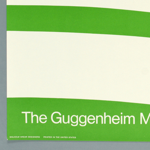 Poster, The Guggenheim Museum