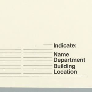 Poster, Delivery Starts With a Complete Address. Poster for IBM, ca. 1980