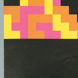 Poster, Abstract "M" Design, 1971