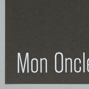 Poster, University of the Arts, Philadelphia, Film Poster: Mon Oncle, 1996
