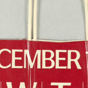 Shopping Bag, Saks Fifth Avenue: December 1982, 1982