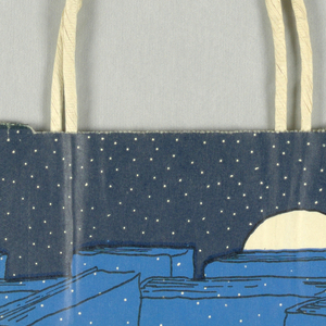 Shopping Bag, Barnes & Noble Bookstore: City Skyline, 1986