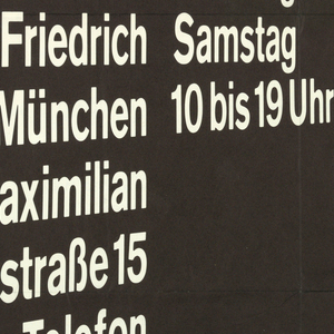Poster, Exhibition Poster: Gerhard Richter  Ausstellung, Galerie Heiner Friedrich,  Munich, 1967