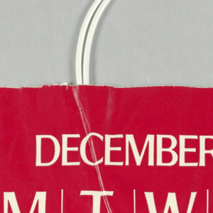 Shopping Bag, Saks Fifth Avenue: December 1985