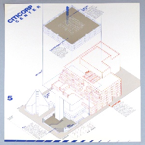 Poster, Aerial View of Citicorp Center, New York City