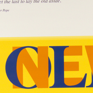 Poster, School of Visual Arts: Old/New / Words / Image / Thoughts, 1994