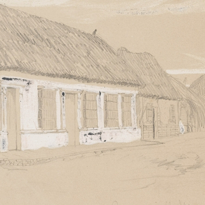 Drawing, Calle de Commerce, Barranquilla, Colombia, May 1853
