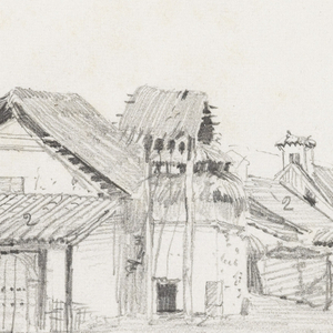 Drawing, Church at Tuquerres, Colombia, August 1853